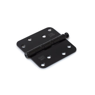 Dulimex Schwarzes Kugellagerscharnier mit losem Stift 89 x 89 x 2,4 mm abgerundet