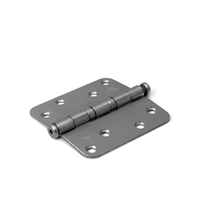 Dulimex Stainless steel ball bearing hinge with loose pin 89 x 89 x 2.4 mm brushed rounded