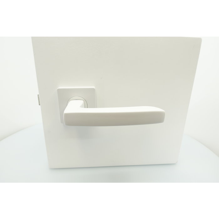 Intersteel Deurkruk MINOS op vierkant rozet 55x55x10mm met nokken - wit