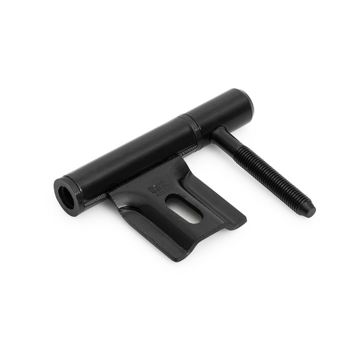 Dulimex Charnière à percer en acier laqué noir 14 mm pour cadres de montage en métal