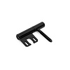 Dulimex Black lacquered drill-in hinge 14mm for metal frames-H
