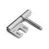 Dulimex Chrome-plated drill-in hinge 14mm for metal frames-H