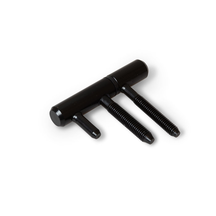 Dulimex Charnière à percer laquée noire 14 mm