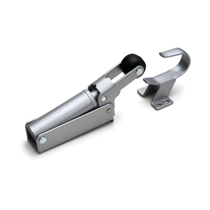 Dulimex Butée de porte gris argent avec vitesse de fermeture fixe, taille 2