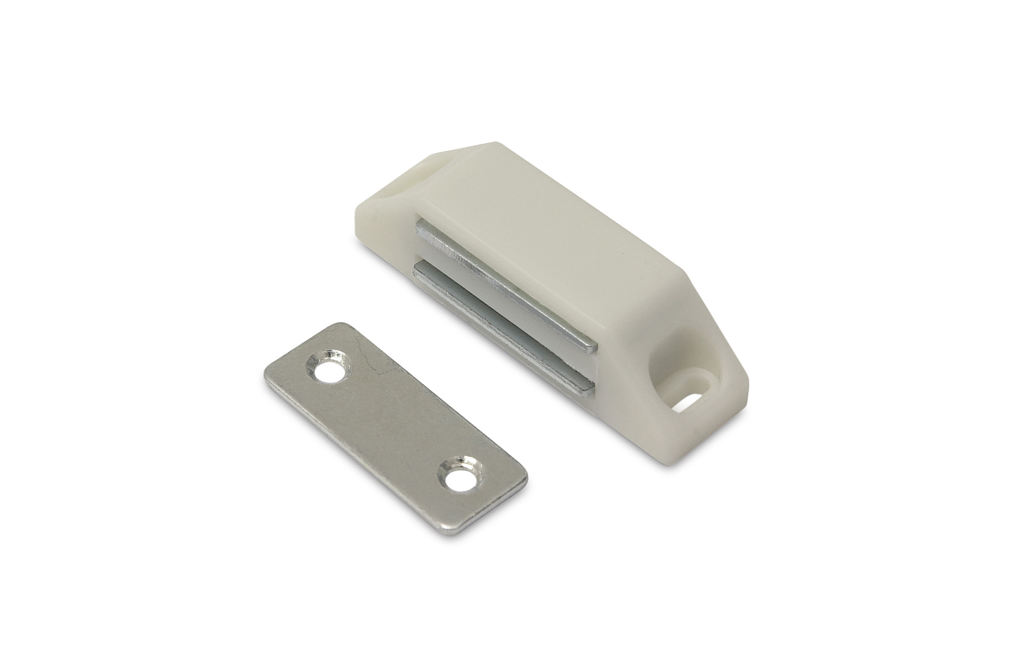 Vivaneau magnétique - Aimant de porte - Wit - Ø13,6mm - Emballé par 2  pièces