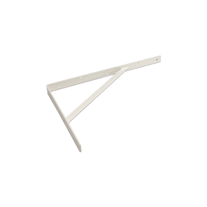 Dulimex Weißer Regalträger 330 mm x 495 mm BALKEN mit Strebe