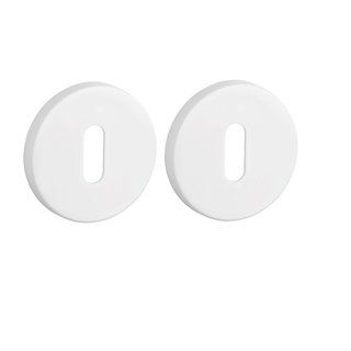 Aprile Porte-clés Aprile rond Ø 53x7mm blanc