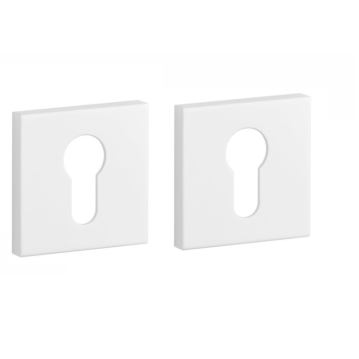Aprile Pair of Aprile cylinder plates square 53x53x7mm white