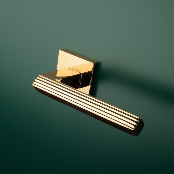 Aprile Massieve Aprile deurklinken LARICE goud gepolijst vierkant 52x52x5mm