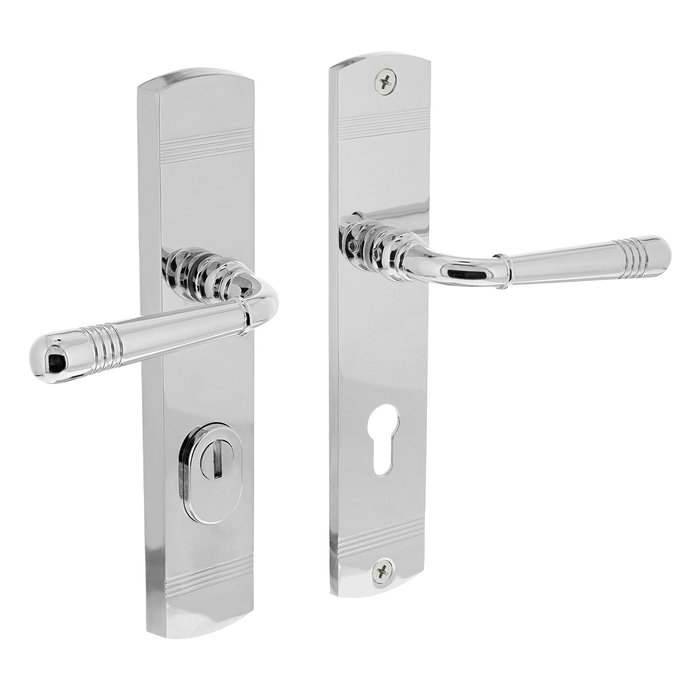 Intersteel Back door fitting Helena on shield handle/handle chrome plated