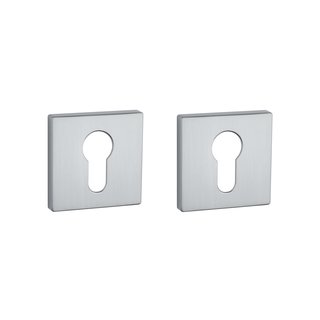 Aprile Aprile cylinder plates RT square 52x52x7mm matt Chrome