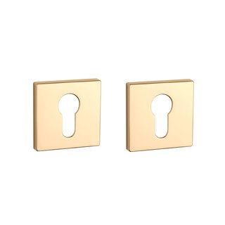 Aprile Aprile cilinderplaatjes RT vierkant 52x52x7mm Goud gepolijst