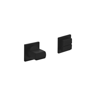 Intersteel Black square self-adhesive toilet set 30x30x2.5 mm