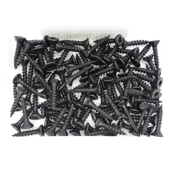 DKS Vis Torx noires Torx T-20 - 4mm L=20mm - 100 Pièces