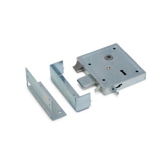 Dulimex Gate lock 55/65 BB galvanized + black gate fitting