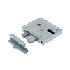 Dulimex Gate lock with lifting bolt 55/65 PZ galvanized + black gate fitting