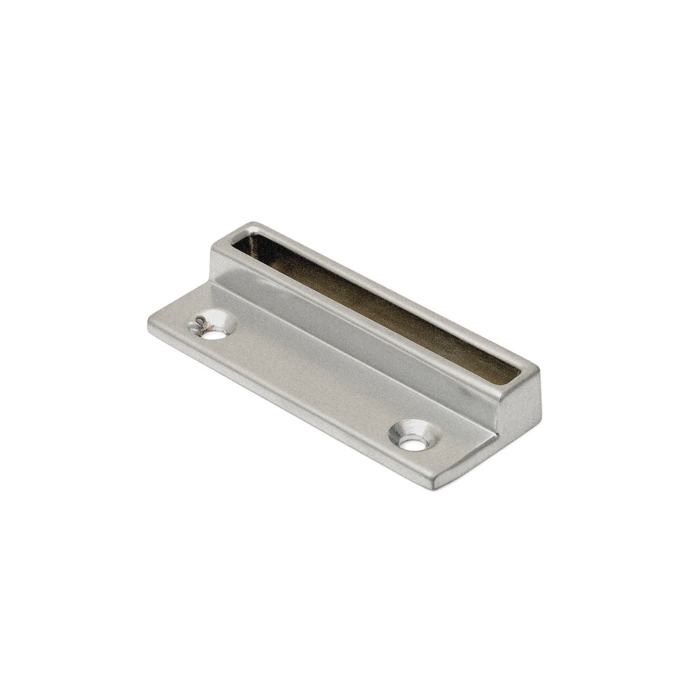 Raamboomplaatje 74x30 mm zamac  F1 Aluminium
