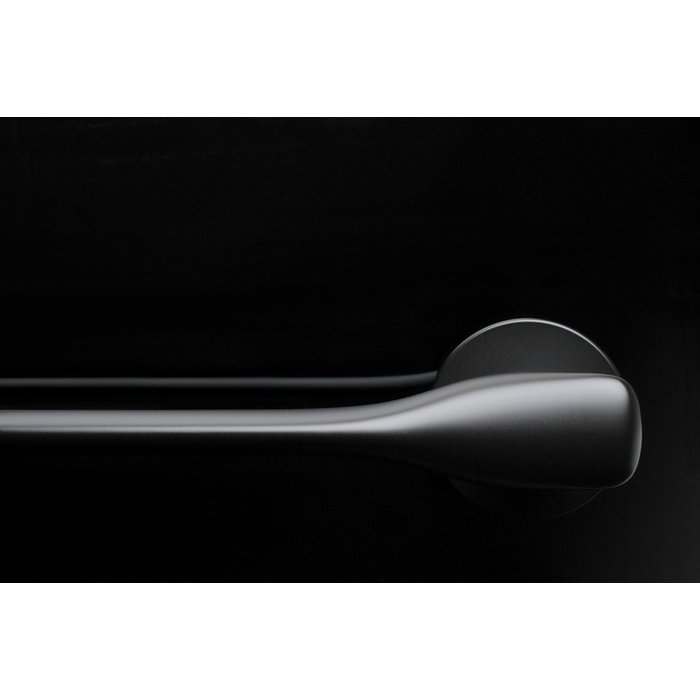 Aprile Massive schwarze Aprile Türgriffe ORCHIDE rund Ø 52x7 mm