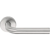 Formani Door handle Basics LBIII-19 sprung on round rosette matt stainless steel without BB