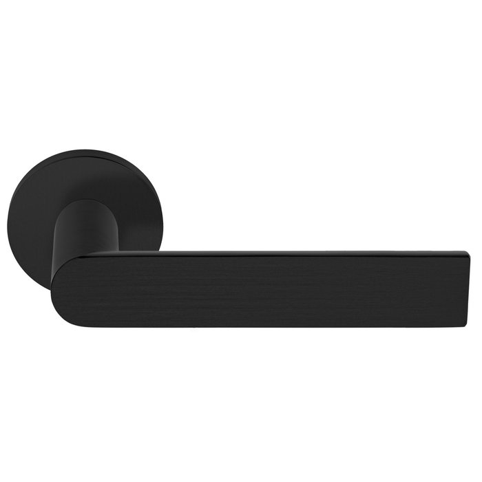 Formani Poignées de porte noires Piet Boon ARC PBA100-G rondes - PVD mat