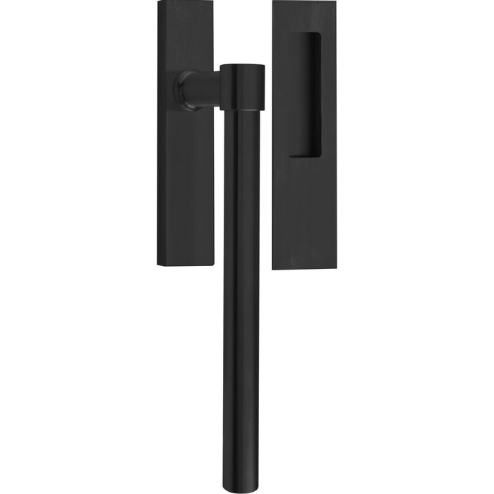 Formani Matt black PVD lift and slide handle Piet Boon PB230 with sliding door handle