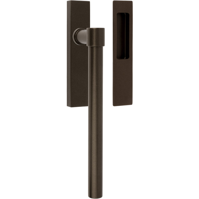 Formani Poignée levante-coulissante Piet Boon PB230 Bronze avec coupelle à porte coulissante