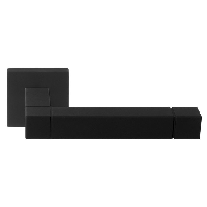 Formani Mattschwarze Türgriffe Square JB100-G Jan Des Bouvrie-Quadrat mit Feder