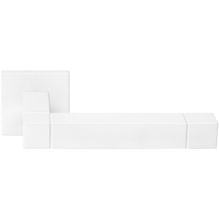 Formani Poignées de porte blanches Carré JB100-G Jan Des Bouvrie - Ressort carré
