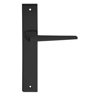 Fimet Black door handles Flake on plate