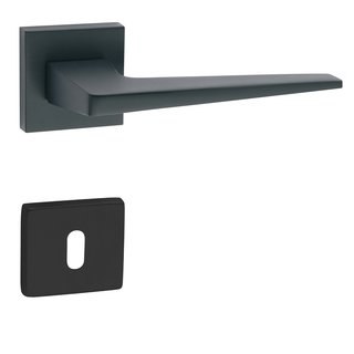 Fimet Black door handles 'Flake'