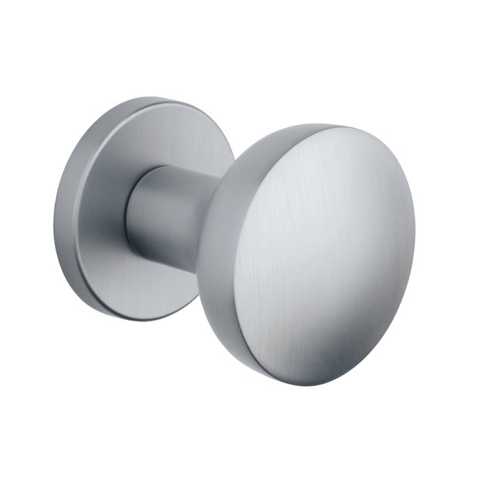 Aprile Paire de poignées de porte Aprile ORTICA Ø 57 mm Chrome Satiné