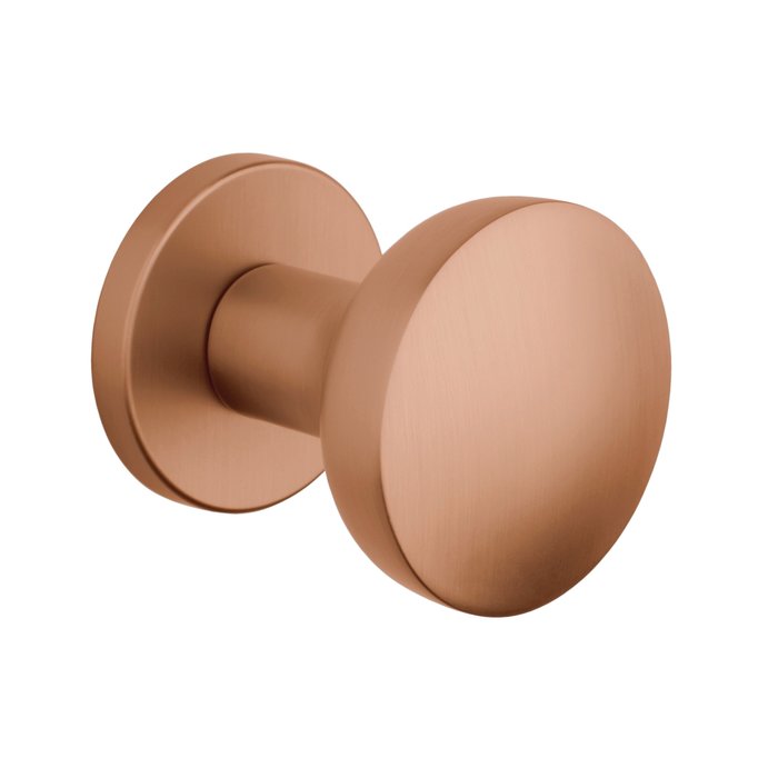 Aprile Pair of doorknobs Aprile ORTICA Ø 52 mm matt Copper