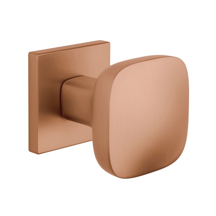 Aprile Paar Türklinken Aprile QUERCA quadratisch 57x57 mm matt Kupfer PVD