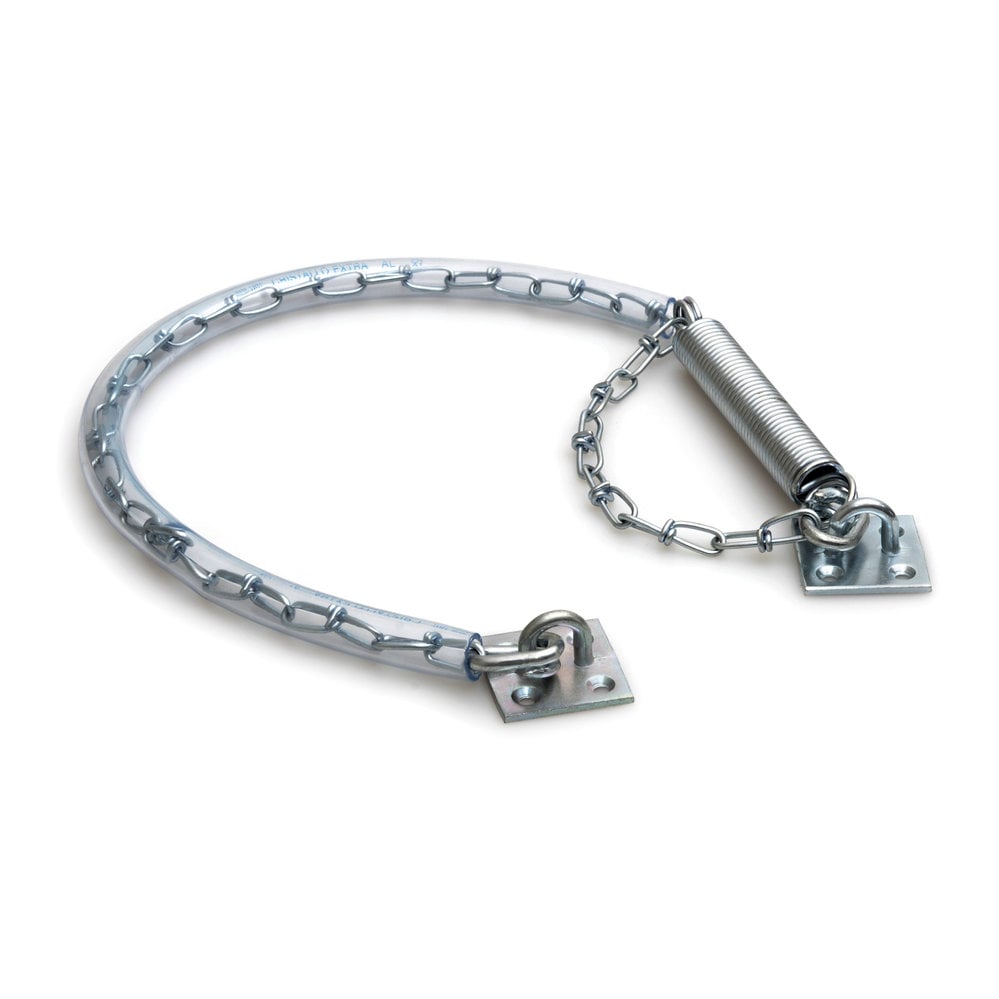 Stormketting met veer zwaar RVS met ketting hoes 40-60kg