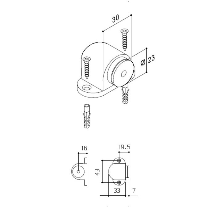 Fimet Magnetischer Türstopper Magnetico