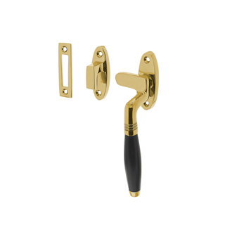 Intersteel Window closure Ton right brass lacquered / ebony