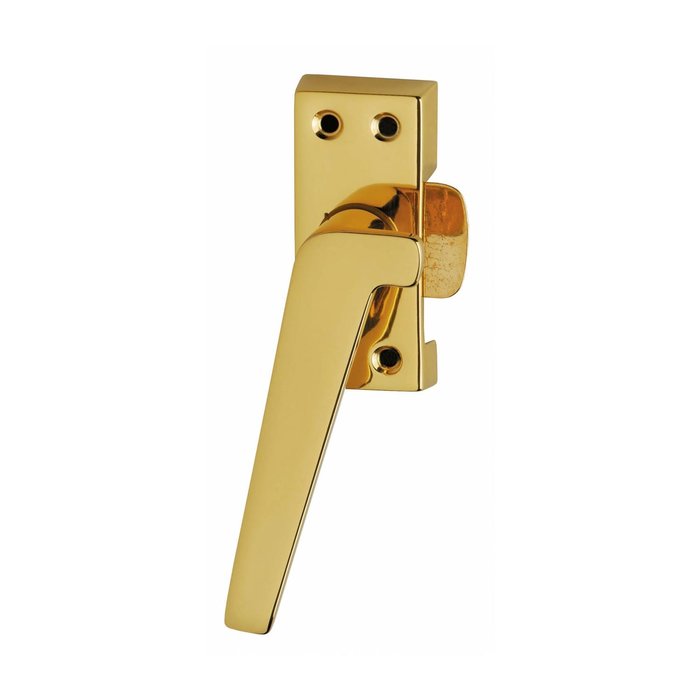 Intersteel Intersteel window handle Right with ridge left brass lacquered