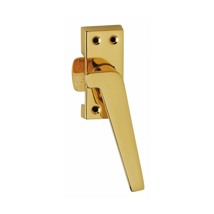 Intersteel Intersteel window handle Straight with ridge right brass lacquered