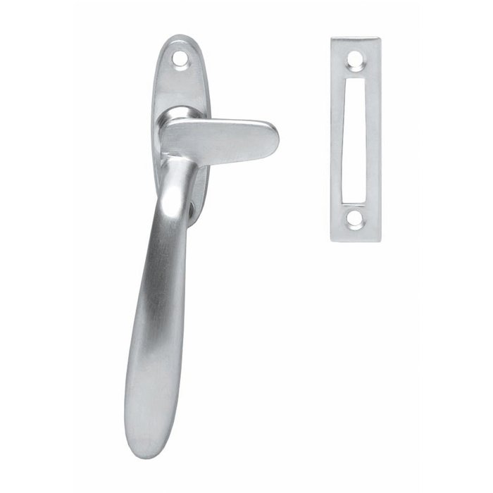 Intersteel Window handle Dudok left Chrome mat with closing plate