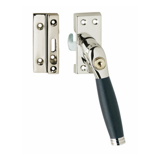 Intersteel Intersteel Fensterverschluss Ton 222 abschließbar rechts Nickel/Ebenholz