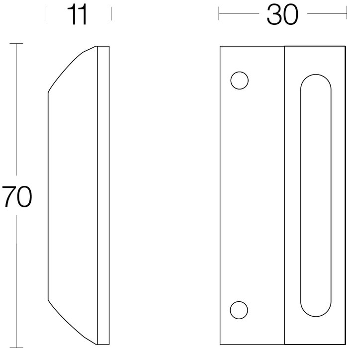 Intersteel Gâche pour fermeture de fenêtre Nickel mat avec vasque