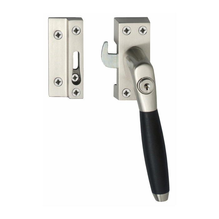 Intersteel Intersteel window handle lockable SKG* right Ton 400 matt Nickel/ebony wood