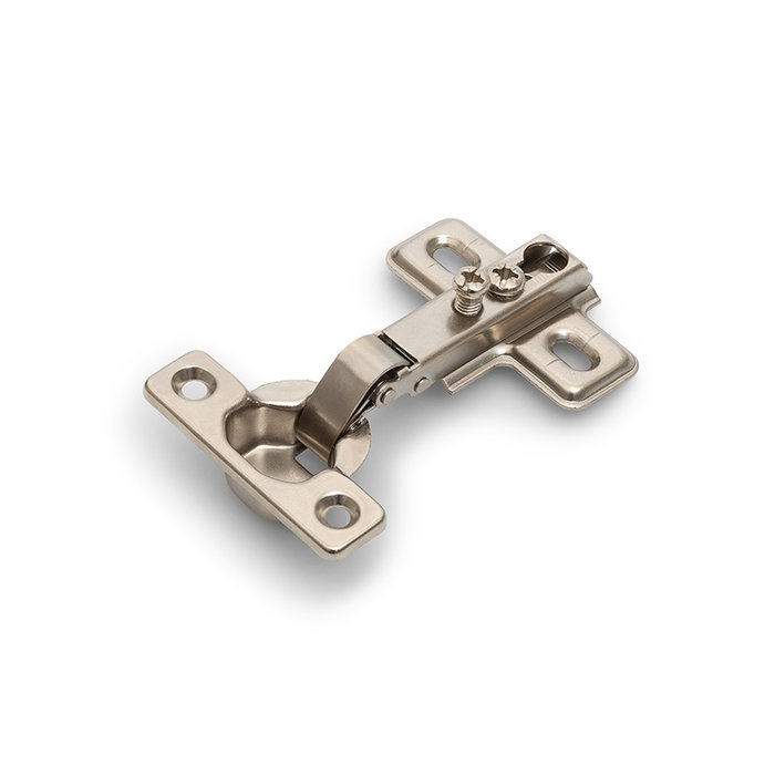 Dulimex Overlay nickel-plated concealed hinge 26 mm