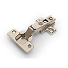 Dulimex Overlay nickel-plated drill-in cabinet hinge 35 mm