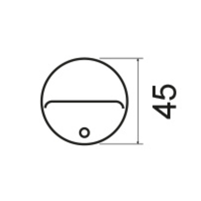 Fimet Zwarte deurstop bolrond