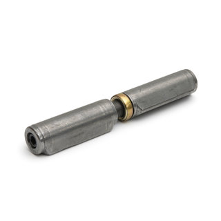 Dulimex Weld-on hinges/adjustable/steel pin and ring /150x22 mm/bare steel/12 pieces