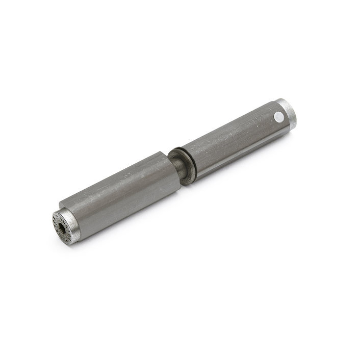 Dulimex Aanlaspaumelles met veer & ring /RVS pen/ 235x22 mm voor automatische sluiting/ 2 stuks