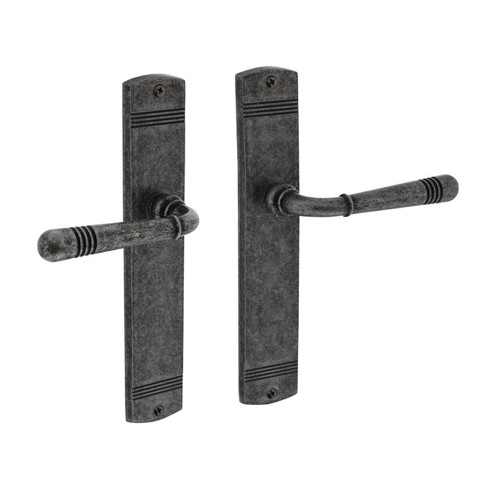 Intersteel Poignée de porte Intersteel Helena sur vieux bouclier gris