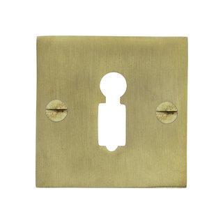 Dauby 1 Schlüsselplatte BB-50 Q Messing gebürstet 50mm