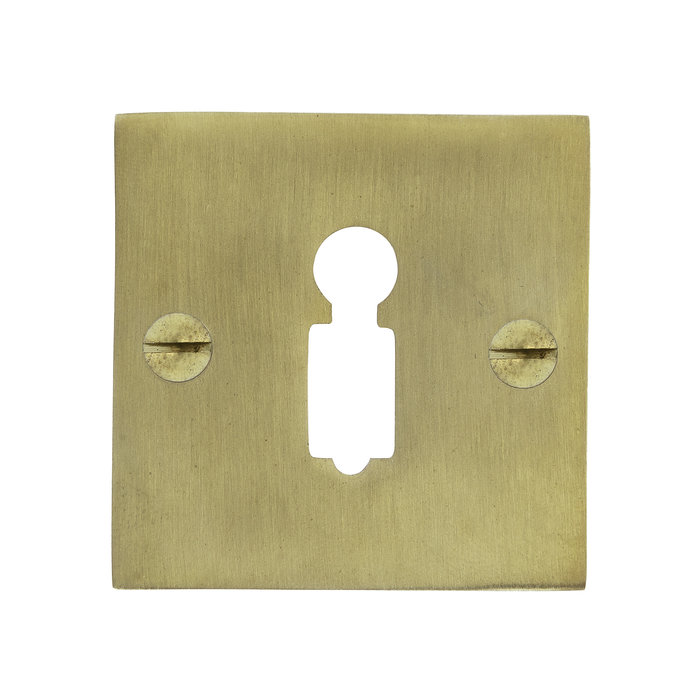 Dauby 1 Plaque porte-clés BB-50 Q laiton brossé (OS) 50mm